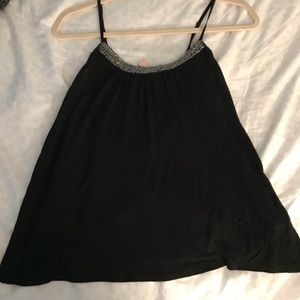 Black Sparkly Tank Top
